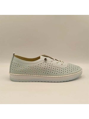 Ametist Exclusive Lugano Mavi Hakiki Deri Kadın Sneaker – El Işçiliği ve Konfor