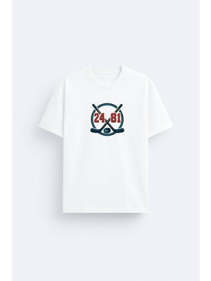 Shain Heated Rivalry Dizi Baskılı Bisiklet Yaka Beyaz Tişört T-Shirt