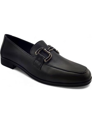 Beety 2006 Günlük Hakiki Deri Kadın Ayakkabı-Siyah