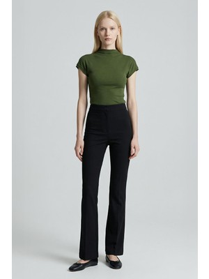 Rays 8174A Dik Yaka Kısa Kol Badi Haki