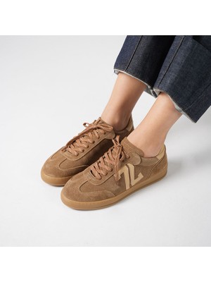 Ametist Elio Sigaro Süet Kadın Sneaker – Gerçek Deri, Yeni Sezon Sonbaharkış