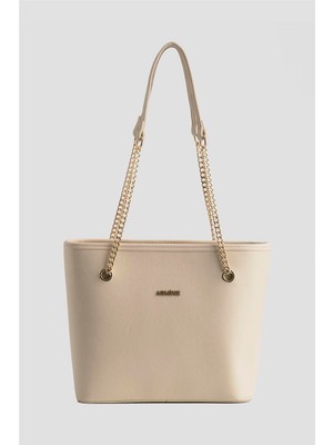 Armine Pia Deri Çanta 25YD7271 Krem