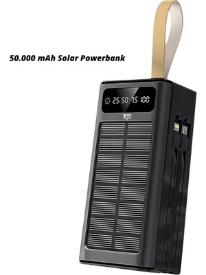 Techroid 50.000 Powerbank Güneş Enerjili