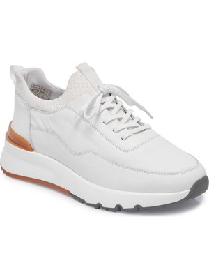 Tergan Beyaz Hakiki Deri Erkek Sneaker - E25I1AY57195-A26