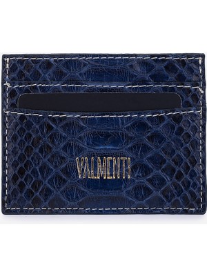 Valmenti Unisex Hakiki Deri Lacivert Piton Kartlık 1148 062 Krtlk SK25-26 P Lacı Pıton