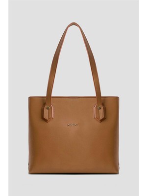 Armine Pia Deri Çanta 25YD7343 Taba