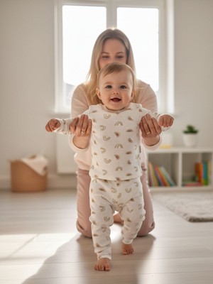 Ikili Pijama Bebek Takımı - 1 Butik Center Ikili Pijama Bebek Takımı
