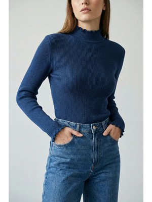 Bolds Triko Bluz -Yarım Balıkçıyaka Body