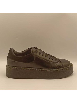 Ametist Ellezsa Siyah Gerçek Deri Kadın  Sneaker