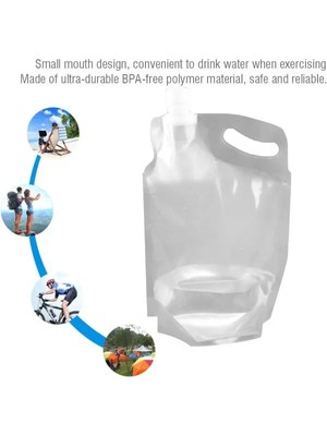 Ett Plastik Kapaklı Su Torbası 1 Litre