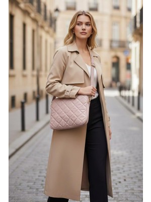 Estrella Paris Laptop Çantası Macbook Air Pro 13 Inç Kapitone Caprice Pembe