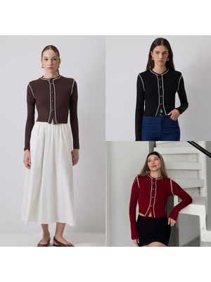 Charis Düğmeli Model Bluz