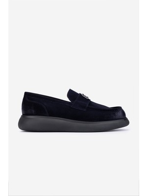 Valmenti Erkek Hakiki Deri Lacivert Loafer Ayakkabı 1171 260-04 Erk Ayk SK25-26 Lacı Pstl Esk Suet