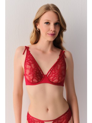 Suwen Lace Passion Dantelli Desteksiz Balenli Sütyen