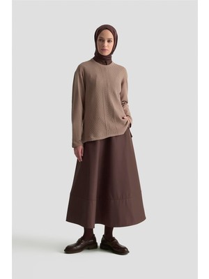 Armine Desenli Kazak 25KD7008 Vizon