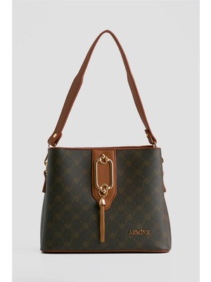 Armine Çanta Noktalı 25YD7361 Kahverengi