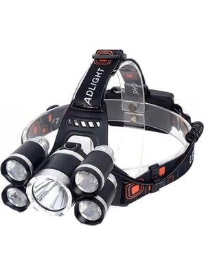 Ett MX-501 5 Power Ledli Su Geçirmez 18650 Pilli Şarj Edilebilir Kafa Feneri