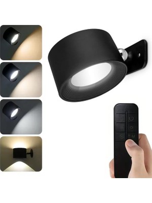 Ett Ledx AL-SK-BD80A Çift Yönlü Kumandalı Duvar Aplik Çalışma Lambası 3000K-4000K-6500K