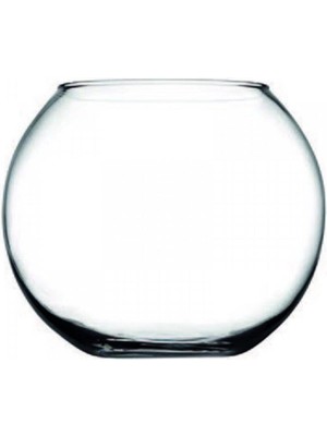 PremiumPort Şeffaf Cam Fanus Vazo 11X8 Cm, Şık ve Zarif Dekorasyon Parçası