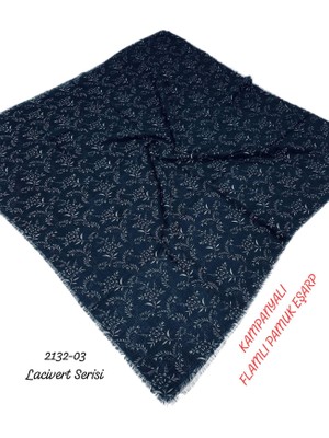 Sedef Kampanyalı Flamlı Pamuk Eşarp