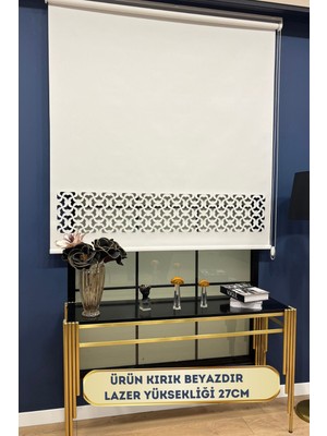 Volper Mekanik Volper LZR25 Lazer Kesim Zebra Stor Perde Beyaz 80X200