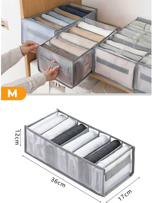 Serstil 7 Gözlü Kulplu Çekmece Içi Düzenleyici Organizer - Medium 36X17X12 cm
