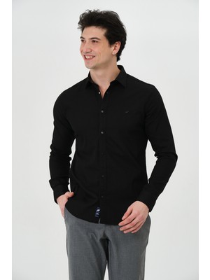 Pique 26EG1003 ERKEK GÖMLEK Çıtçıt Kapamalı Likralı Erkek Gömlek