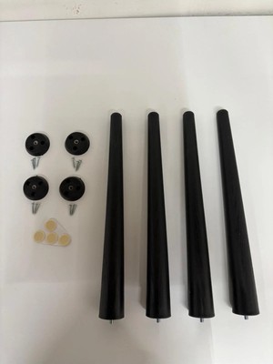 Hamadex Sert Plastik 4 Adet Ayak + Aparatlar Balkon Bahçe  Sehpa, Sandalye Dış Mekan Iç Mekan  (40-44-48 Cm)
