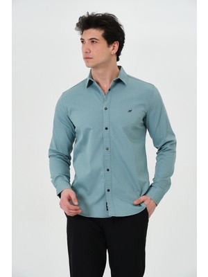 Pique 26EG1003 ERKEK GÖMLEK Çıtçıt Kapamalı Likralı Erkek Gömlek
