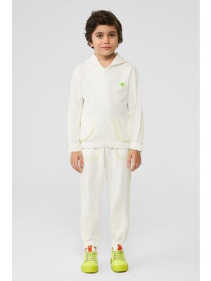 NBT BSC Bg Store Erkek Çocuk Beyaz Eşofman Üstü