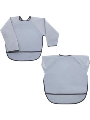 Miniboni Uzun Kol Önlük - Kısa Kol Önlük Seti - Grey