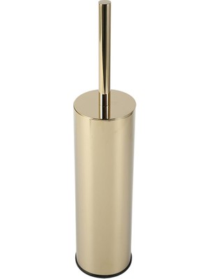 Kobos Yuvarlak Tuvalet Fırçalığı Yerden Altın KBW-811GL
