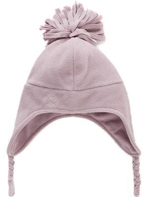 United Colors Of Benetton Siyah Çizgili Erkek Ek A_kulakları Kapatan Kürklü Şapka Model Kodu: ( 6U87GA00Y84D)