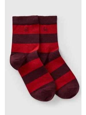 United Colors Of Benetton Mix Unisex U_pamuk Karışımlı Desenli Logo Detaylı Çorap Model Kodu: ( 6AO427038903)