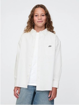 Beyaz Erkek Gap Frch Logo Oxford Gomlek Model Kodu: ( 605359000BEYAZ)
