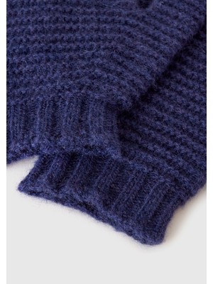 United Colors Of Benetton Lacivert Erkek Ek_örgü Eldiven Model Kodu: ( 1244GG004252)