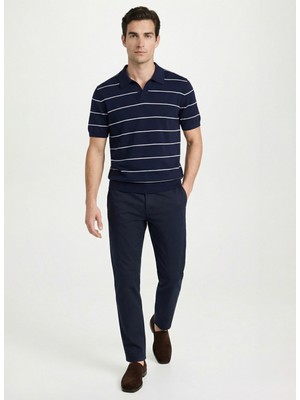 Fabrika Lacivert Erkek Slim Fit Chino Pantolon F6SM-PNT 658 N