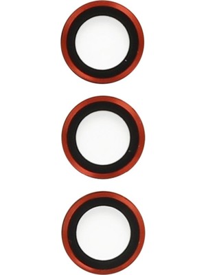 TE Dükkan Buğz Samsung Galaxy S23 Metal Kamera Lens - Kırmızı
