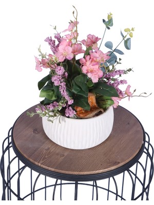 Yapay Çiçek Sitesi Beton Saksıda Yapay Çiçekli Tanzimler Model 9