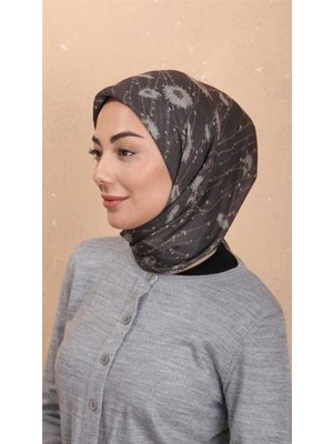 Lo'cella Pamuklu Soft Eşarp 4531-10 Koyu Gri