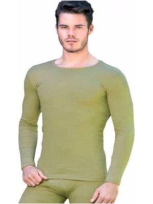 Tutku Erkek Termal Üst Fanila Haki Renk-Haki-Xl