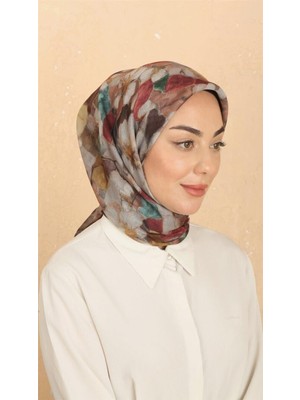 Lo'cella Pamuklu Soft Eşarp 4530-2 Kahve