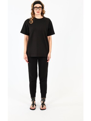 By Özlem Yazan Örme Kumaş Cepli Jogger Kadın Pantolon