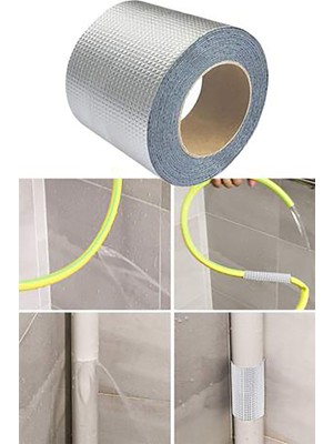 Gampus Alüminyum Izolasyon Tamir Çatlak Bandı 10 Metre Çamur Bant ( 10CM * 5m )