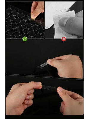 Gampus 125 Adet Çift Taraflı Yuvarlak Montaj Macunu Çoklu Paket Pratik Kullanım Montaj Macunu
