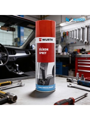 Würth Silikon Sprey 300 ml Şeffaf Yüksek Kaliteli Koruma ve Kayganlık Sağlayan Ürün