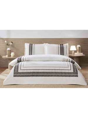 Özdilek Nevresim Takımı Fitted Çarşaflı Ranforce Çift Kişilik Krem Blend