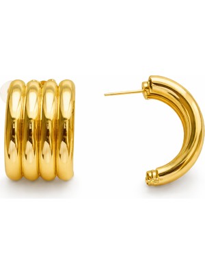 Venüs Design Çelik 4 Bombe Küpe