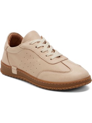 Tergan Bej Hakiki Deri Kadın Sneaker - K25I1AY67842-A25