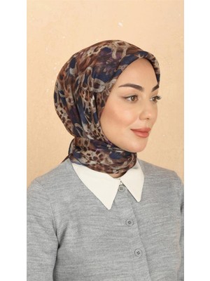 Lo'cella Pamuklu Soft Eşarp 4529-3 Lacivert